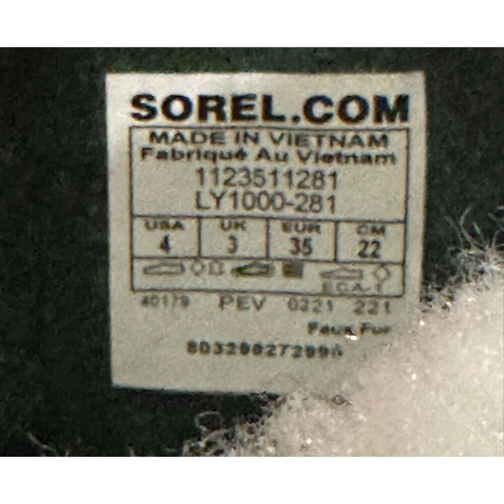 Sorel Caribou Boot in Buff NWT Size Youth 4 - Picture 11 of 11